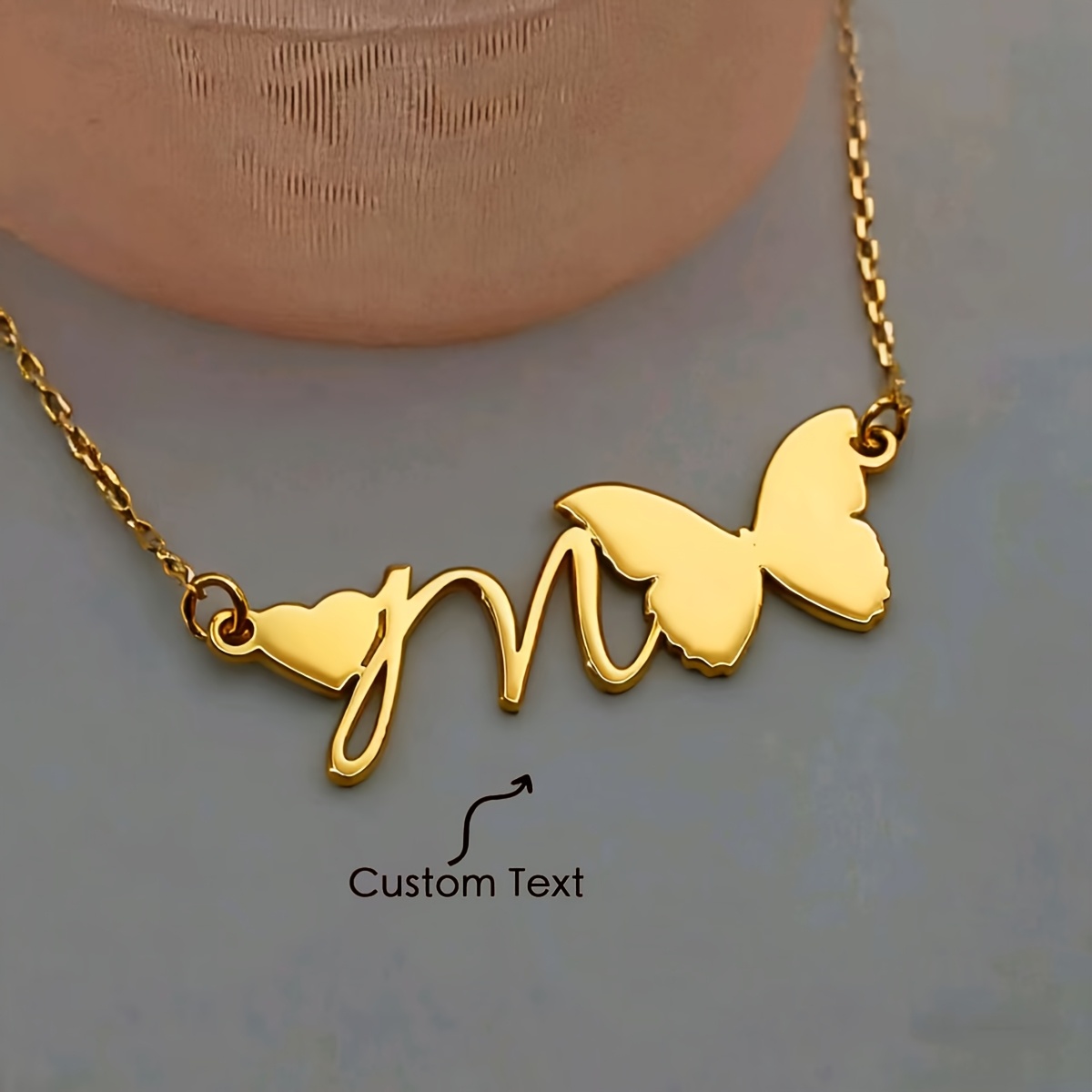 Women's Personalized Letter Necklaces with Charms
